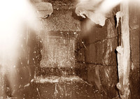 HRS 1191 Radcliffe, Mount Sion waterwheel wheel chamber 1970s
