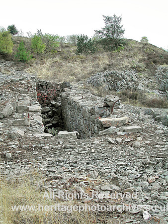 HRS 1001 Gwydyr Forest, mining, waterwheel pit