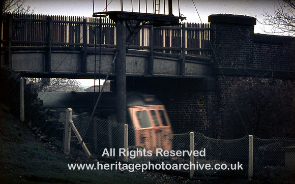 HRS 10818 Radcliffe, Withins railway bridge c1970