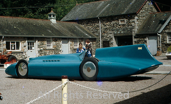 HRS 11638 Holker Hall, Copy of Campbells car Bluebird 1980