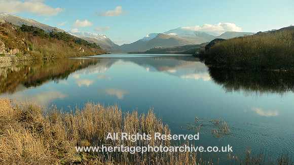 HRS 6097 Llyn Padarn towards Snowdon 2009