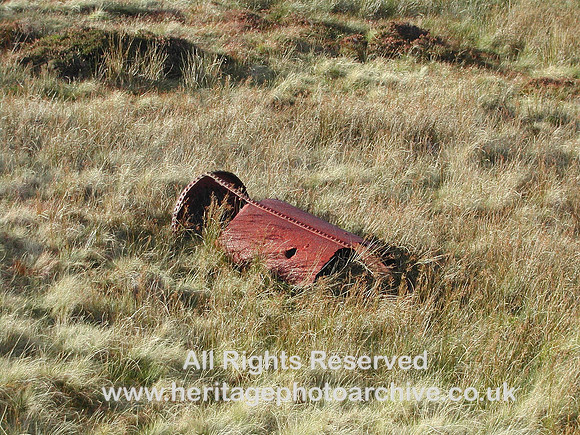 HRS 1075 Rhiwbach quarry remains of boiler 2003