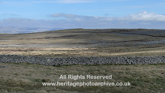 HRS 9255 Great Asby Scar, dry stone wall sheep eclosure NGR NY 642105 in centre