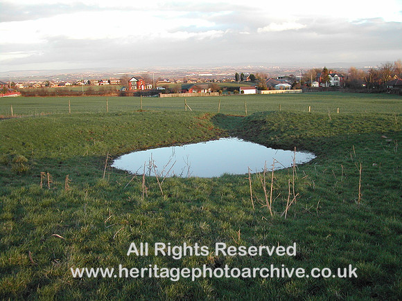 HRS 1713 Cockey Moor coalfield horse whim site with pond