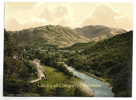 Borrowdale Valley from Bowder Stone