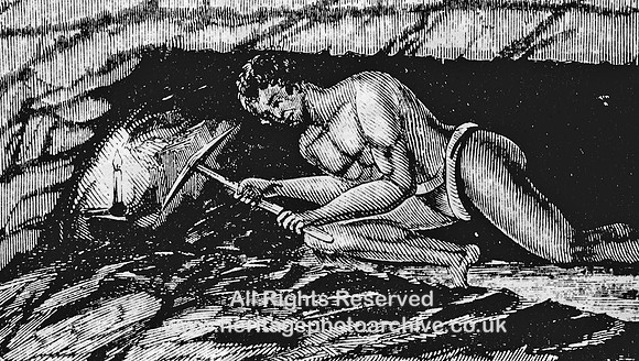 HRS 1443 Coal man with candle hewing left