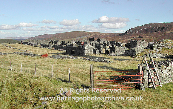 HRS 1076 Rhiwbach quarry village or barracks 2003