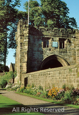 Whalley Abbey Gatehouse close up 1968