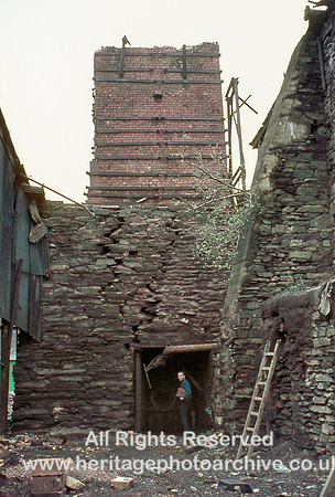 HRS 1327 Backbarrow ironworks, furnace c1970