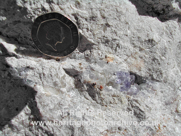 HRS 7596 Halkyn, Pant Quarry fluorite
