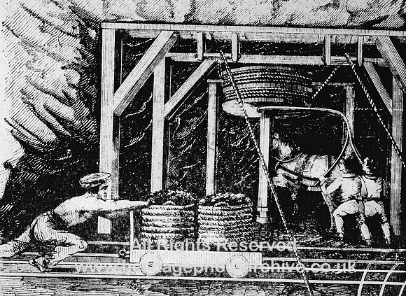 HRS 1445 Coal horse gin underground for winding