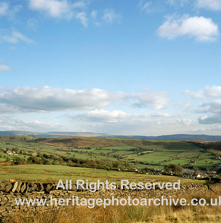 HRS 1567 Sabden, Pendle, looking south from Nick o Pendle road 1980s