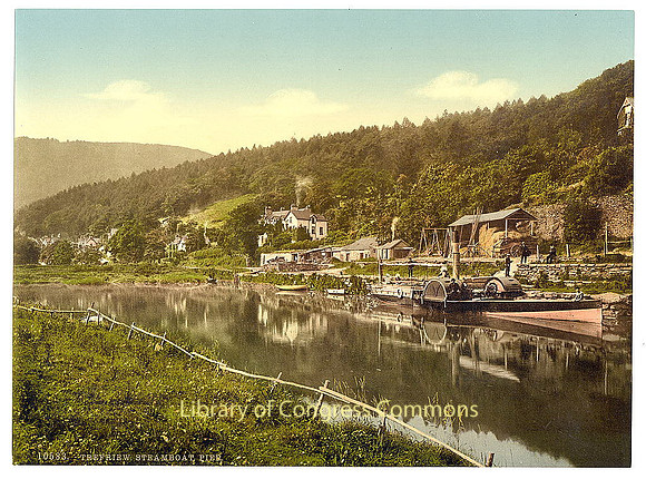 Trefriw, steamboat pier c1890