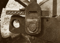 HRS 1190  Radcliffe, Mount Sion waterwheel crank adjustment 1970s