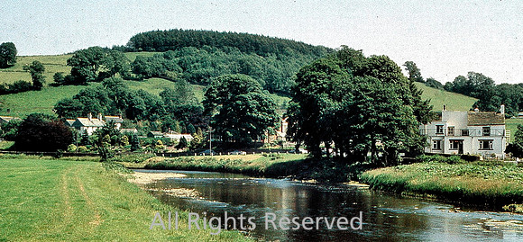Sawley Spread Eagle and river 1975