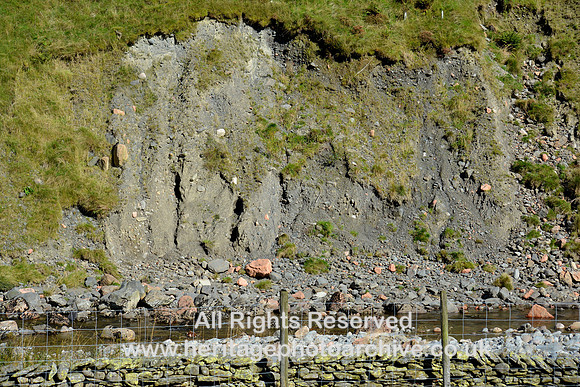HRS 7604 Borrowdale, erosion in banking near Huck's Bridge