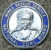 Mines Rescue Service Badge