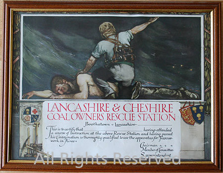 Lancashire & Cheshire Coal Owners' Certificate