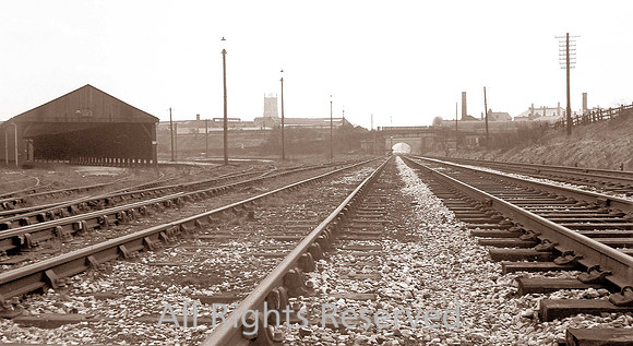 HRS 1933 Radcliffe, Goods Yard entrance 1967