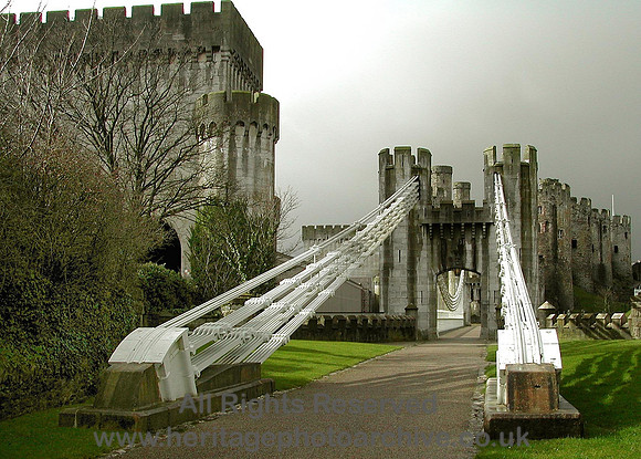 HRS 429 Conwy suspension bridge from East portal