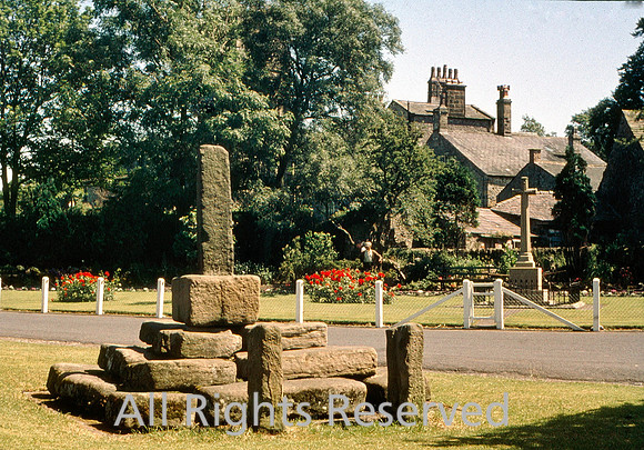 Bolton-by-Bowland, Cross and stocks 1966