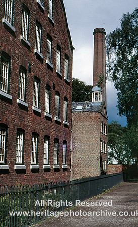 Styal, Quarry Bank Mill chimney 1985