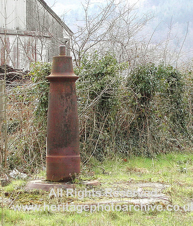 HRS 447 Llanrwst goods yard crane base