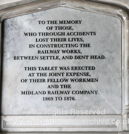 HRS 11278 Ribblehead, Chapel le Dale, church of St Leonard memeorial to railway workers 2022