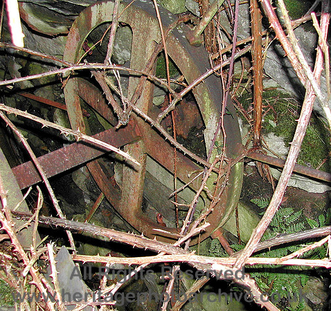 HRS 1216 Llanbedr-y-cennin, Onen Ebryd, waterwheel