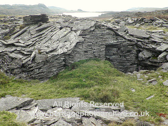 HRS 1106 Cwt-y-Bugail, Stone caban with chimney