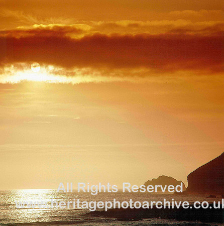 HRS 834 Cornish sunset 1970s