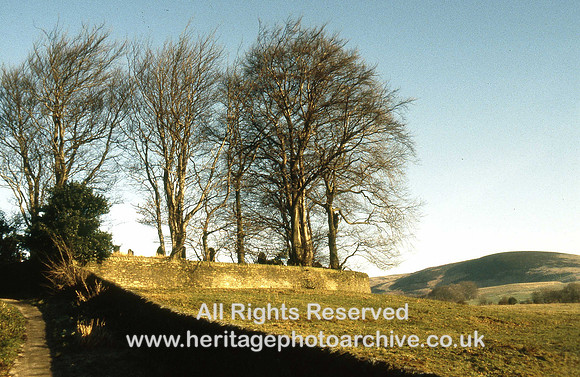 HRS 1569 Sabden, Pendle, Baptist Graveyard near Top Row 1981