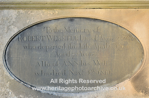 HRS 7775 Memorial Robert Webster Cartmel Priory