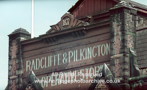 HRS 7087 Radcliffe and Pilkington Co-op 1877 sign