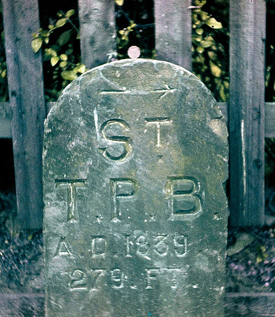 HRS 1970  Marker stone with date 1839