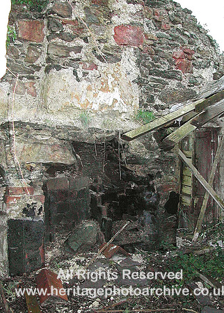 HRS 397 Pentre Berw cottage interior ruin