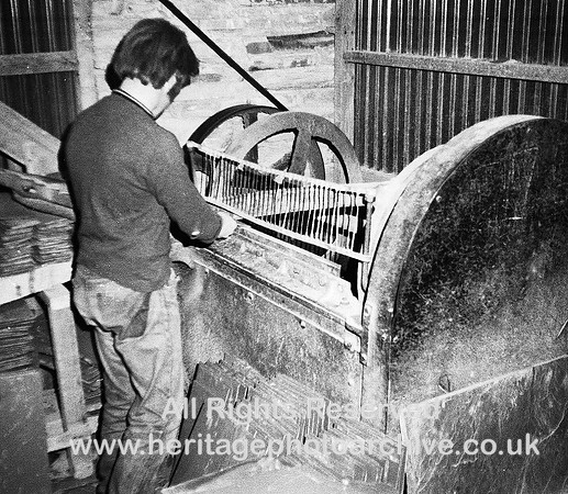 HRS 4336  Llechwedd slate Quarry, small slate splitting c1970