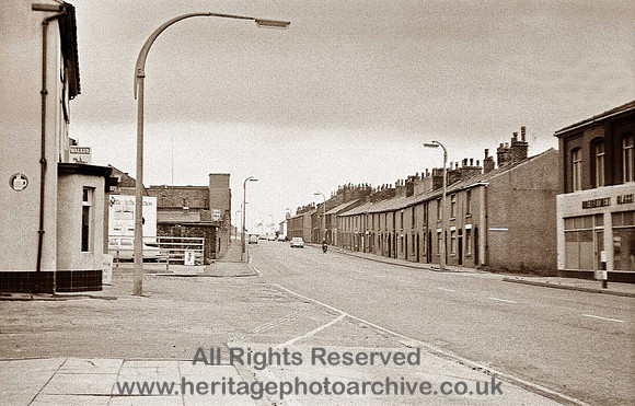 HRS 1946 Radcliffe, Bury New Rd, Breightmet looking E c1970