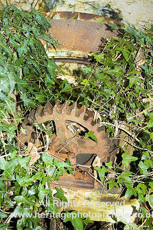 HRS 5163 Bodorgan, Corn Mill, Waterwheel and gearing 2008