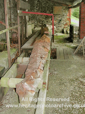 HRS 421 Glynllifon Saw mill next to waterwheel
