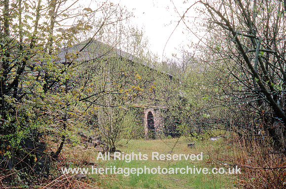 HRS 1318 Backbarrow ironworks, ore-store 1970s