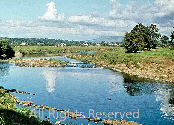 Ribchester, looking towards Pendle 1968