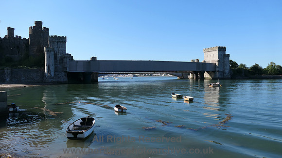 HRS 11111 Conwy Castle, and tubular railway bridge 2022