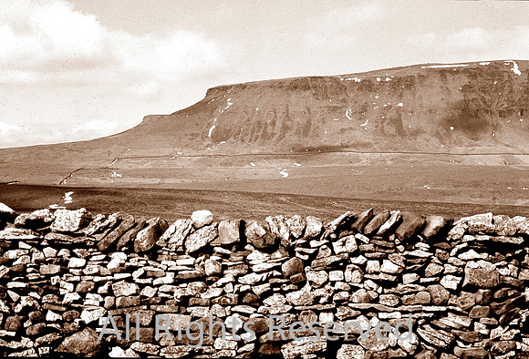 Pen-y-ghent with snow 1973