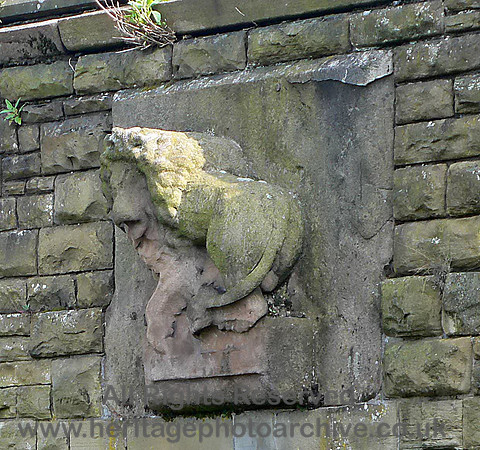 HRS 182 Lion crest on Conwy station bridge