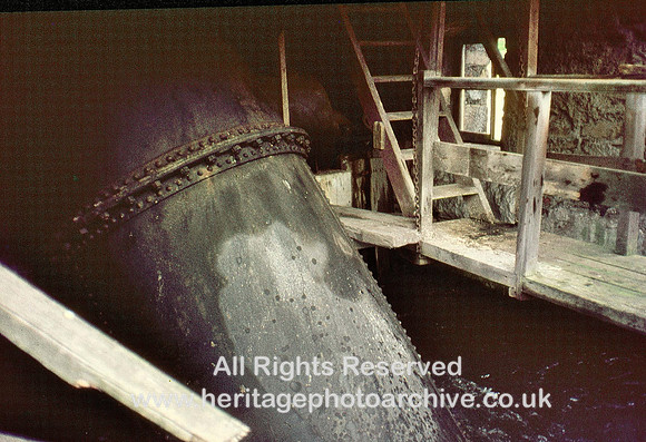 HRS 1320 Backbarrow Ironworks, water turbine house 1970s