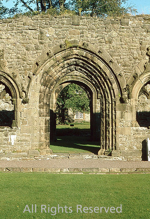 Whalley Abbey arch 1968