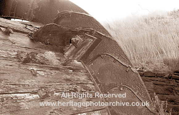 HRS 1187 Radcliffe, Mount Sion waterwheel bucket detail c1970s