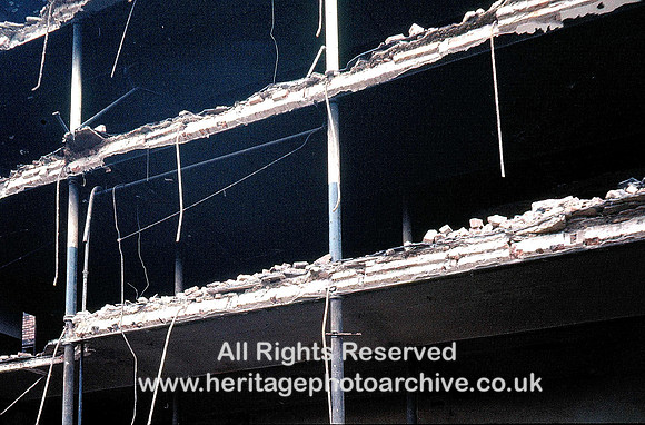 HRS 3510 Bury, Hudcar Mill section during demolition 1977
