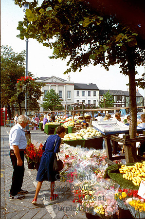 Ripon, open market, flowers and fruit
